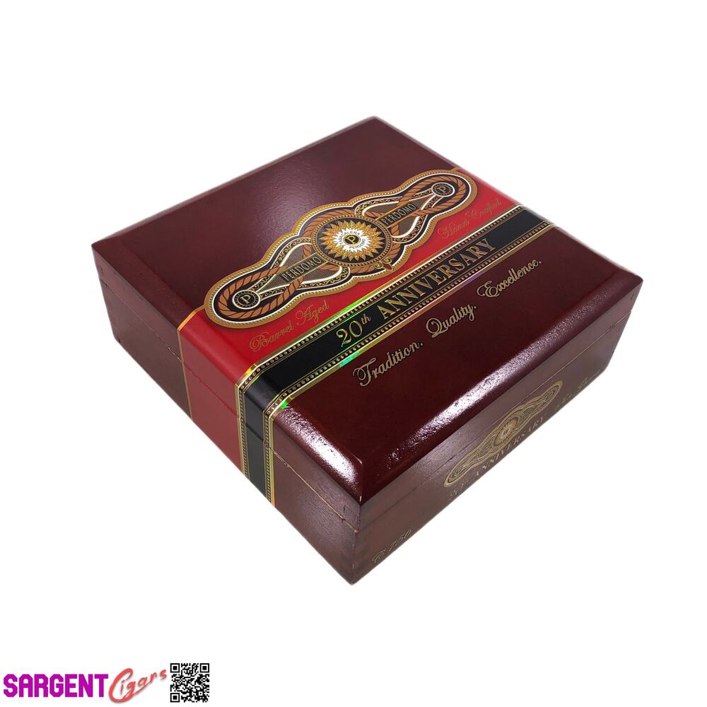 Perdomo 20th Anniversary Sun Grown Churchill Empty Wooden Cigar Box 8x8x3